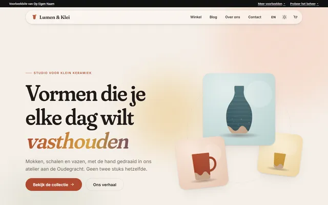 Schermafbeelding van Lumen & Klei