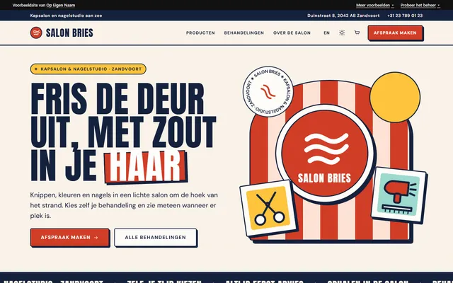 Schermafbeelding van Salon Bries